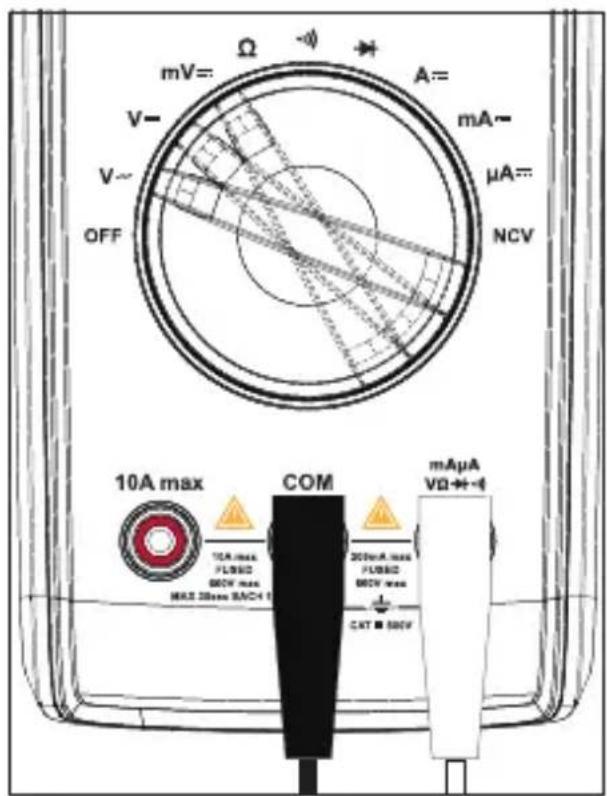 VOLTCRAFT VC131 SE - b) DC/AC voltage Measurement - 2