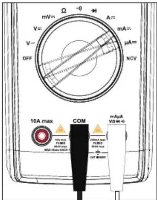 VOLTCRAFT VC131 SE - This measuring function is not suitable for measuring mains current! - 1