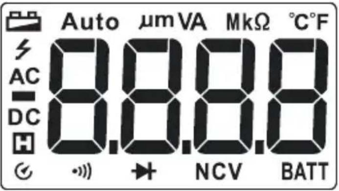 VOLTCRAFT VC131 SE - Display und Symbole - 1
