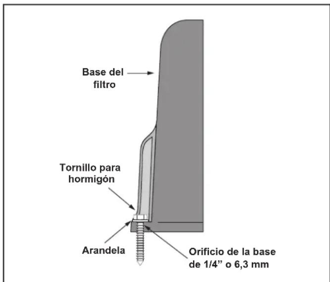 Jandy SFHT3461 - Cómo anclar el filtro a la base del equipo - 1