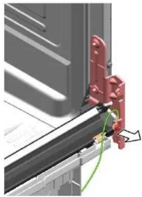 SIEMENS SN63HX16TE - Luukun saranan poistaminen - 2