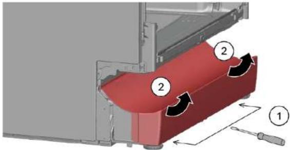 SIEMENS SN73HX15VE - Remover o painel inferior - 2