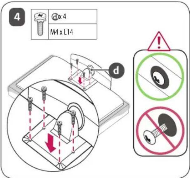 LG AM-ST23BF - Comment assembler le support - 12