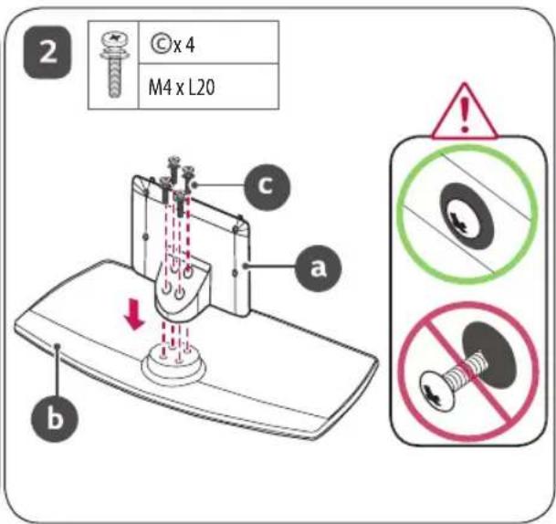 LG AM-ST23BF - Comment assembler le support - 26