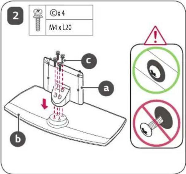 LG AM-ST23BF - Comment assembler le support - 10