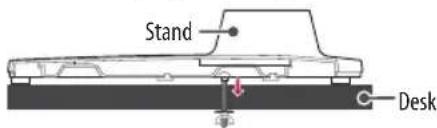 LG AM-ST23BF - Attaching the TV to a Desk - 4