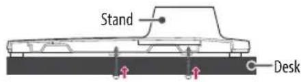 LG AM-ST23BF - Attaching the TV to a Desk - 2