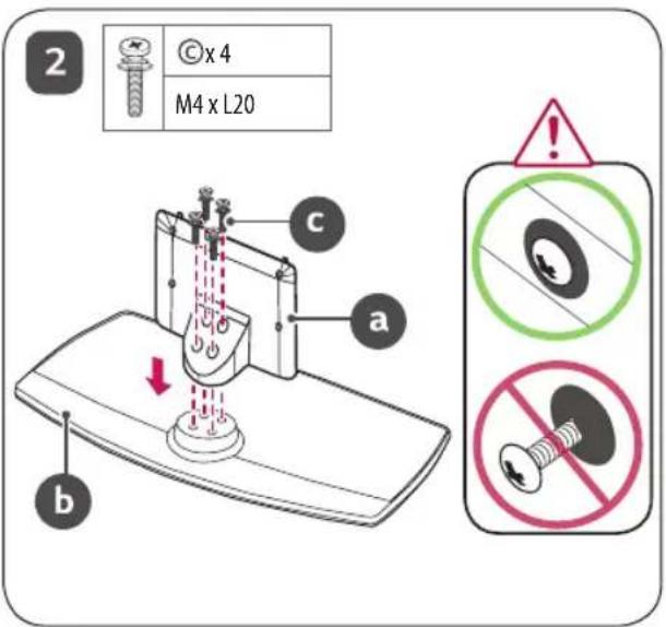 LG AM-ST23BF - Comment assembler le support - 42