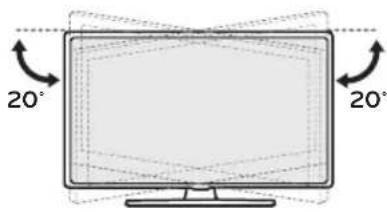 LG AM-ST23BF - Регулировка угла обзора телевизора - 1