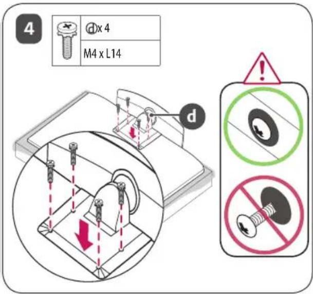 LG AM-ST23BF - Comment assembler le support - 4
