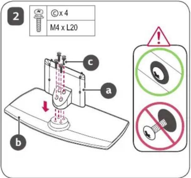 LG AM-ST23BF - Comment assembler le support - 50