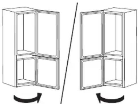IKEA MÖLNÅS 705.877.14 - Byte av dörrens öppningsriktning - 1