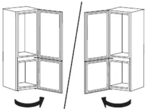 IKEA MÖLNÅS 705.877.14 - Changing door opening direction - 1