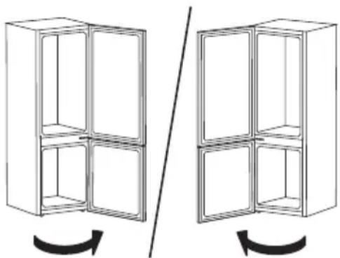 IKEA MÖLNÅS 705.877.14 - Mudar o sentido de abertura da porta - 1