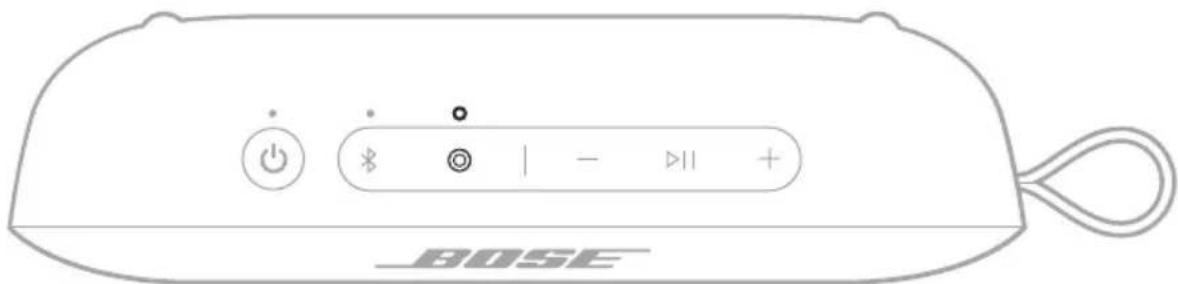 BOSE SoundLink Flex Portable Speaker (2nd Gen) - 在揚聲器上按捷徑按鈕  。 - 3
