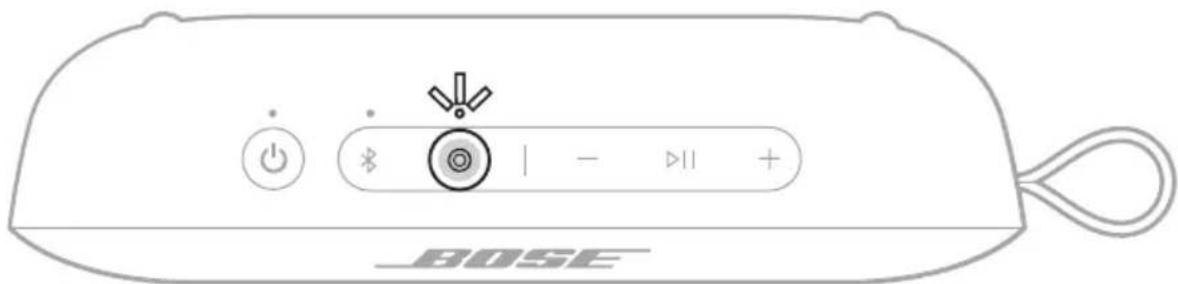 BOSE SoundLink Flex Portable Speaker (2nd Gen) - 在揚聲器上按捷徑按鈕  。 - 2