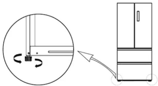 IKEA RIBBENÅS 705.807.60 - Poziomowanie urządzenia - 1