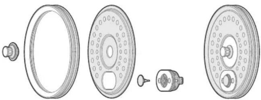 COMFEE CRD12L1B1BPGCA - INSTALLATION DU COUVERCLE ET DE LA BAGUE D'ÉTANCHÉITE - 1