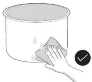 COMFEE CRD12L1B1BPGCA - INNER POT CLEANING - 1