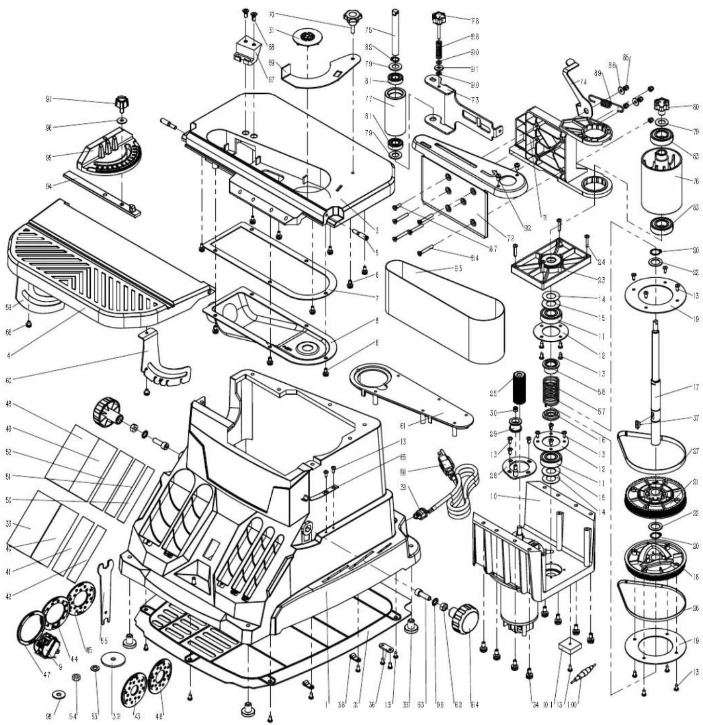 RIKON 50-310 - PONCEUSE OSCILLANTE / À BANDE 50-310 - 1