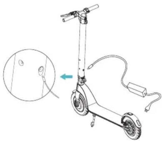 CECOTEC Outsider E-volution 8 5 Phoenix - HOW TO CHARGE THE SCOOTER - 7