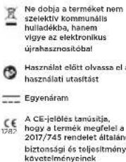 WITHINGS Body Scan - A berendezésen található szimbólumok leírása - 1