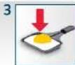 KOENIG B02250 - Zubereitung von Spiegelei Préparation d'œuf sur le plat Preparazione di uova fritte - 3