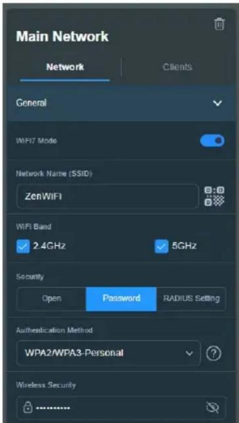 ASUS ZenWiFi BD4 - Pour configurer les paramètres de sécurité WiFi : - 1
