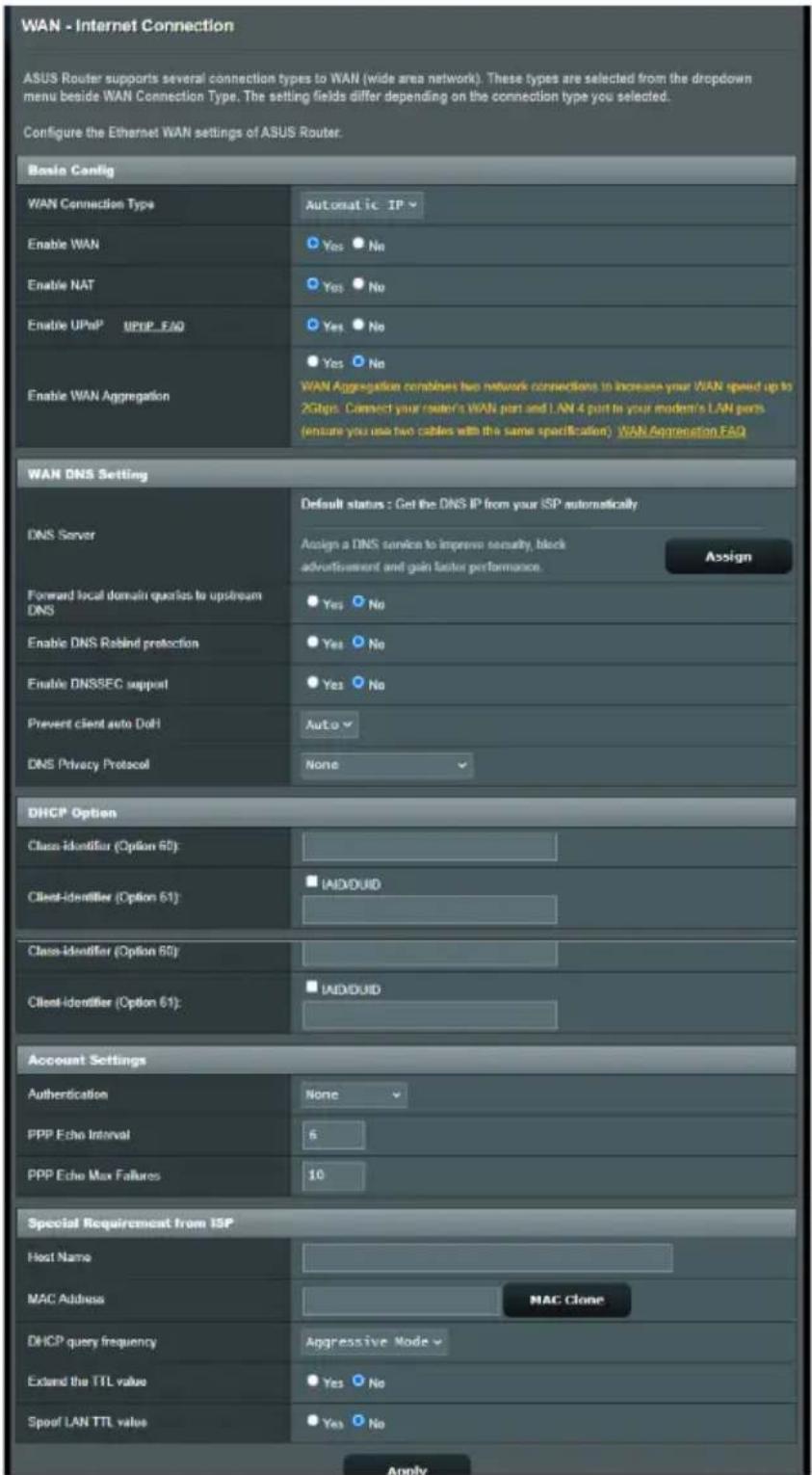 ASUS ZenWiFi BD4 - Connexion internet - 1