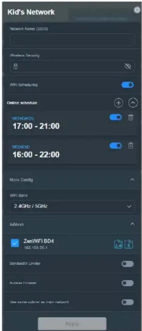 ASUS ZenWiFi BD4 - Pour créer un réseau pour enfants : - 1