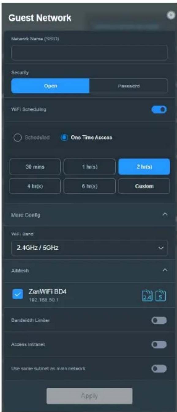 ASUS ZenWiFi BD4 - Pour créer un réseau invité : - 1