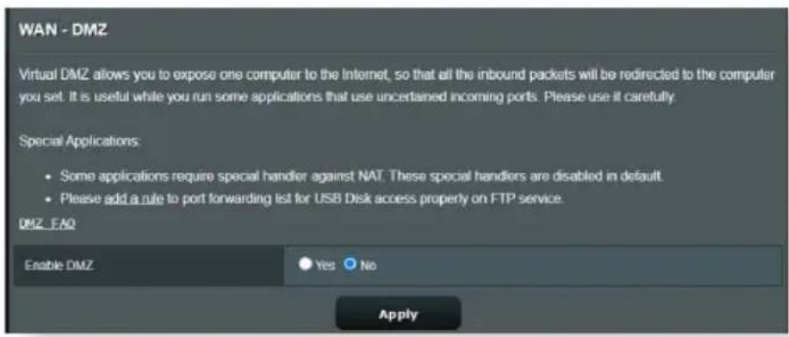 ASUS ZenWiFi BD4 - Zone démilitarisée - 1