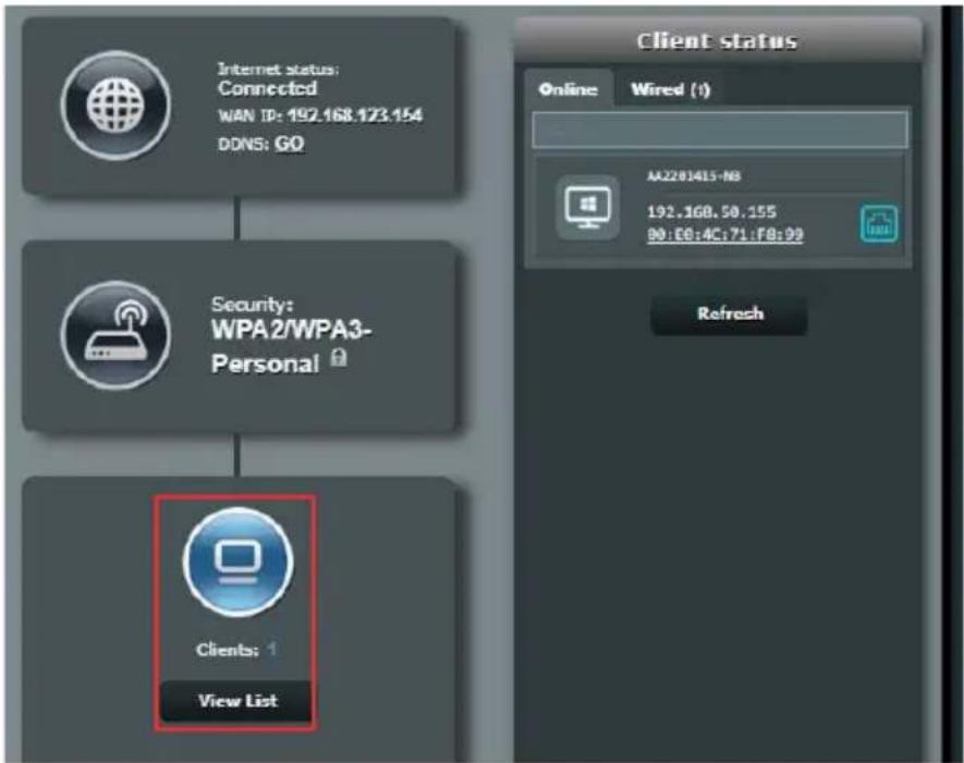 ASUS ZenWiFi BD4 - Gérer les clients du réseau - 1