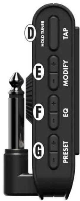FENDER Mustang Micro Plus - FONCTIONNALITÉS - 2
