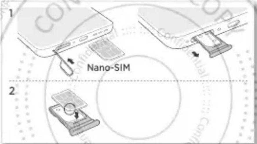MOTOROLA Edge 50 Neo - Einlegen der Karte und Einschalten des Geräts - 1