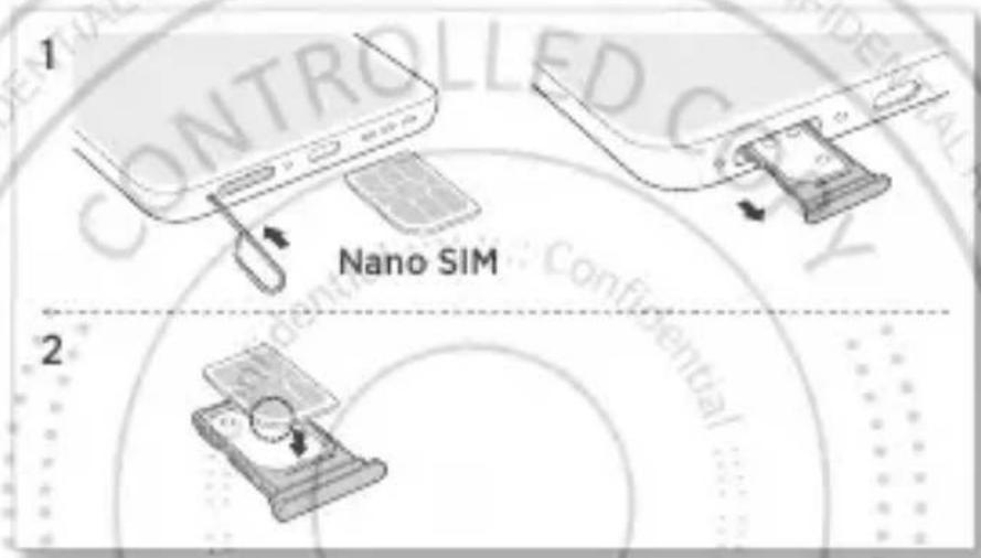 MOTOROLA Edge 50 Neo - Wkładanie kart i włączanie urządzenia - 1
