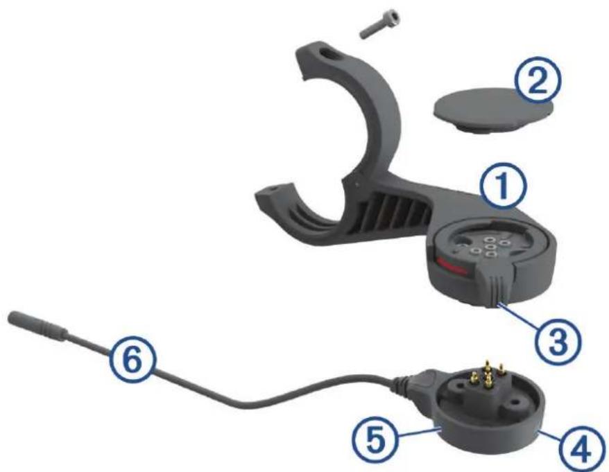 GARMIN Edge Power Mount - Edge Halterung mit Stromversorgung - Anweisungen - 1
