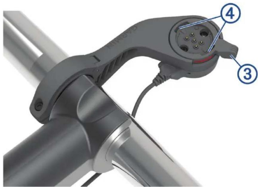 GARMIN Edge Power Mount - Instalacion del soporte de alimentacion Edge - 3