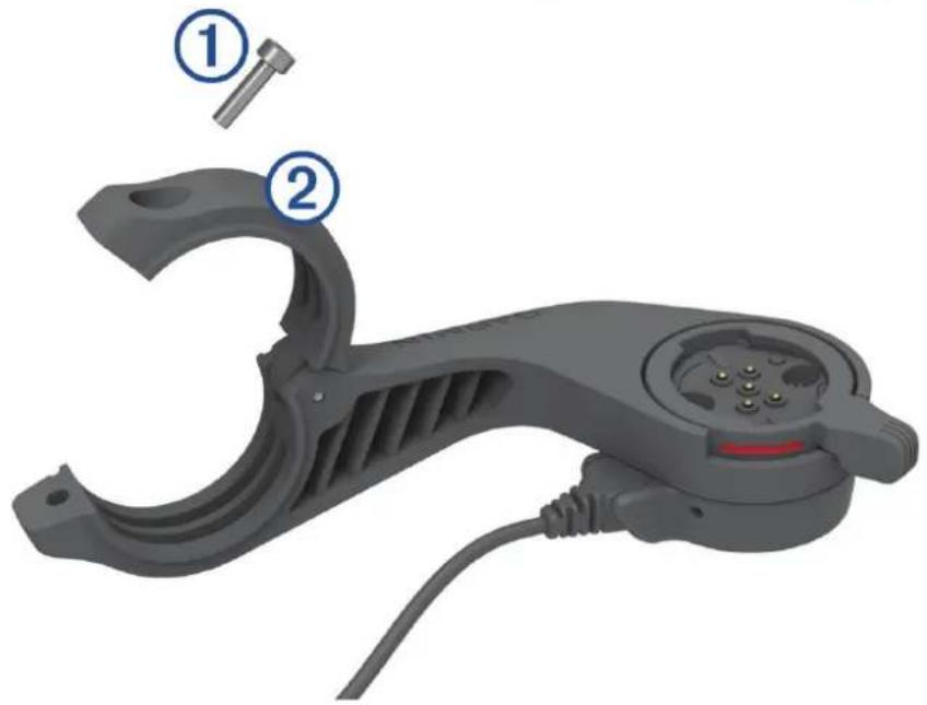 GARMIN Edge Power Mount - Instalar o Edge suporte de potência - 1
