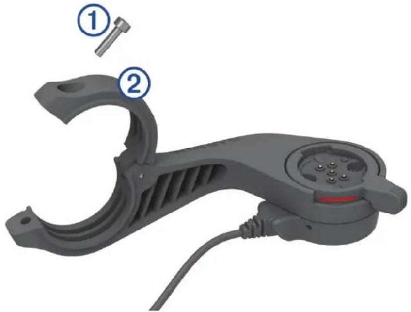 GARMIN Edge Power Mount - Edge virtatelineen asentaminen - 1