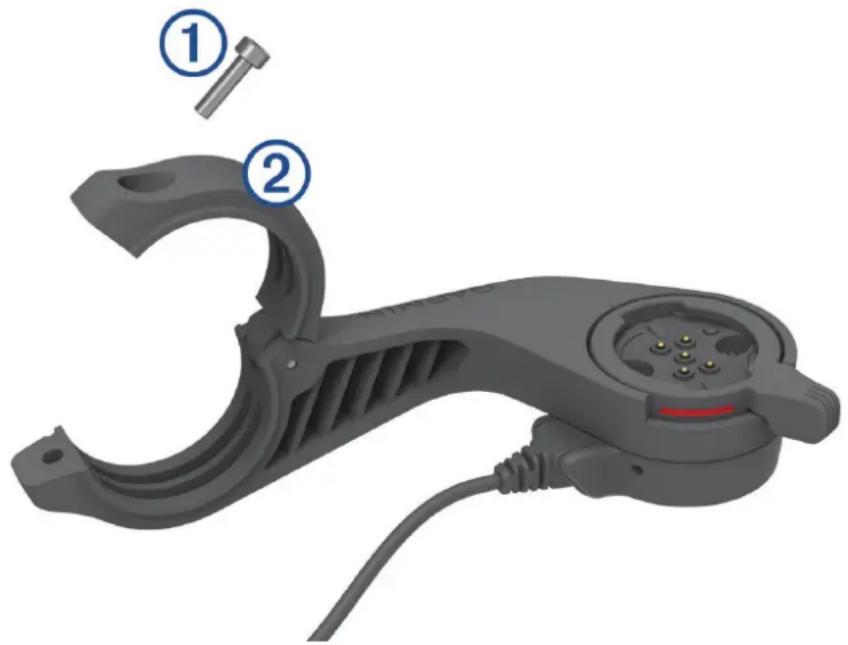 GARMIN Edge Power Mount - Installieren der Edge Halterung mit Stromversorgung - 1