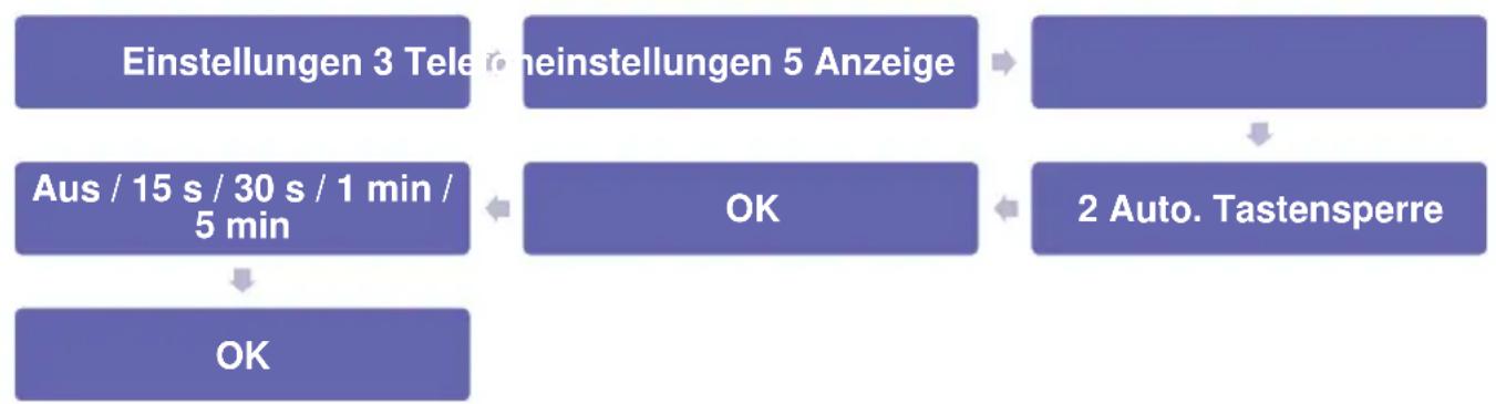 Simvalley XT-300 - - Automatische Tastensperre ein-/ausschalten - 1