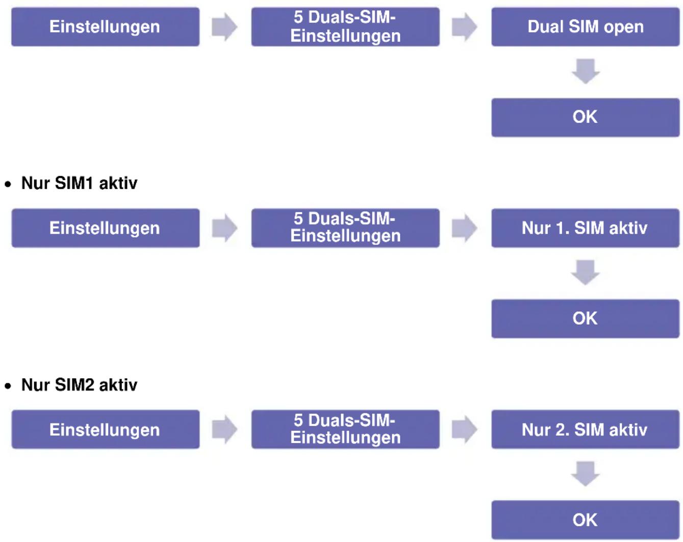 Simvalley XT-300 - - Beide SIM-Karten aktiv - 1