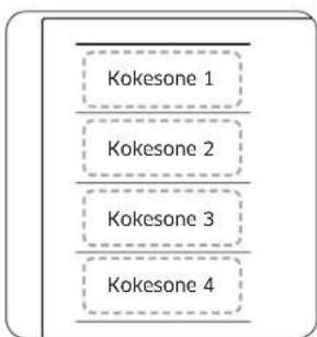 SAMSUNG NZ64B5046HK - Fleksisone Pluss (Kun for modeller med Fleksisone Pluss) - 1