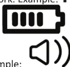 Opis Purofon mobile - Top information bar symbols - 4