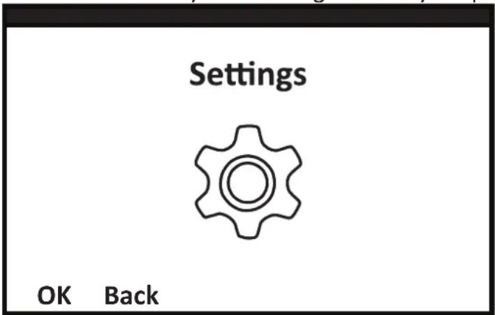 Opis Purofon mobile - Setti ngs menu - 1