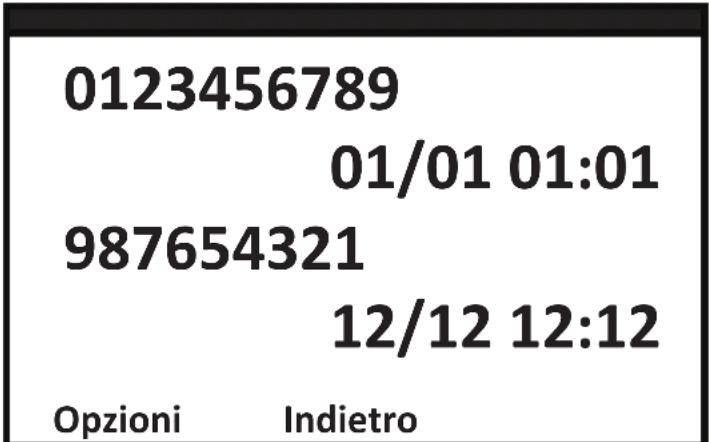 Opis Purofon mobile - 11.1) Chiamate persa, Chiamate effettuate, Chiamate ricevute - 1