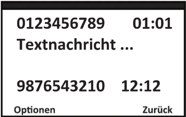 Opis Purofon mobile - Menu Nachrichten - 2
