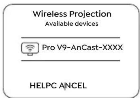 Yaber Pro V9 - Miracast (per dispositivi Android) - 3
