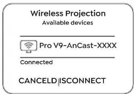 Yaber Pro V9 - Miracast (Android デバイスの場合) - 4